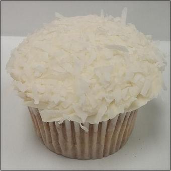 Product: Vanilla cake with Coconut Buttercream Icing - Saweet Cupcakes in San Antonio, TX Dessert Restaurants