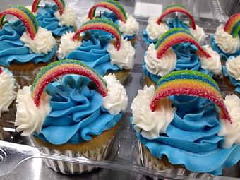 Product: Cute rainbow cupcakes! - Saweet Cupcakes in San Antonio, TX Dessert Restaurants