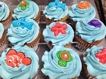 Product: Cute Sea Creature Cupcakes! - Saweet Cupcakes in San Antonio, TX Dessert Restaurants