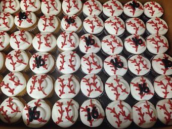 Product: Special order Baseball cupcakes! - Saweet Cupcakes in San Antonio, TX Dessert Restaurants