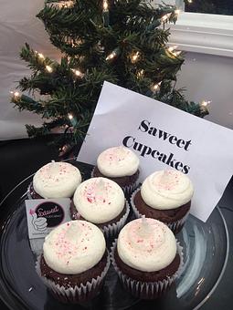 Product: Get into the Holiday Spirit with our New Triple Chocolate Peppermint Cupcake! - Saweet Cupcakes in San Antonio, TX Dessert Restaurants