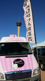 Product: Pink Truck is at the Alamo Dome! Tailgating UTSA! - Saweet Cupcakes in San Antonio, TX Dessert Restaurants