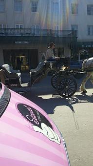 Product: The Pink Truck is downtown in Alamo Plaza - Saweet Cupcakes in San Antonio, TX Dessert Restaurants