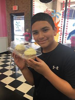 Product: So sad to see a sweet face for the last time! Best wishes in Florida. We will miss you! - Saweet Cupcakes in San Antonio, TX Dessert Restaurants