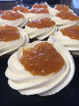 Product: Brown Butter Peach - Saweet Cupcakes in San Antonio, TX Dessert Restaurants