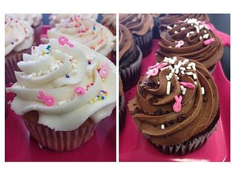 Product: Saweet Cupcake salute for Breast Cancer Awareness Month - Saweet Cupcakes in San Antonio, TX Dessert Restaurants