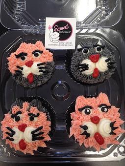 Product: Special Order Kitty Cat Cupcakes - Saweet Cupcakes in San Antonio, TX Dessert Restaurants