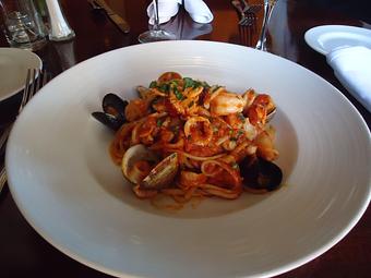 Product: Linguine pescatore - Seafood Peddler in Sausalito, CA American Restaurants