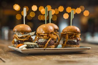 Product: bacon, cheddar, chipotle, crispy onion - Searsucker Las Vegas in Caesars Palace - Las Vegas, NV Restaurants/Food & Dining