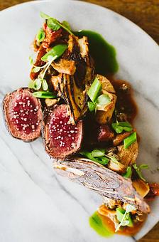 Product: Cardamom Crusted Duck - Second Story in Old Town Scottsdale - Scottsdale, AZ American Restaurants