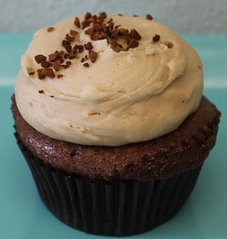 Product: Gluten Free Allergy Friendly Mocha Cupcake!  Call or go online today for your fresh baked Gluten Free Goodness! (714) 968-9169, www.SensitiveSweets.com - Sensitive Sweets Dedicated Gluten Free Bakery in Fountain Valley, CA - Fountain Valley, CA Bakeries