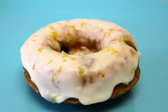 Product: Gluten Free Allergy Friendly Blue Citrus Donut!  Call or go online today for your fresh baked Gluten Free Goodness! (714) 968-9169, www.SensitiveSweets.com - Sensitive Sweets Dedicated Gluten Free Bakery in Fountain Valley, CA - Fountain Valley, CA Bakeries