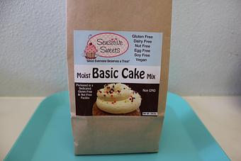 Product: Gluten Free Allergy Friendly Cake, Pancake and Waffle Mix!  Call or go online today for your fresh baked Gluten Free Goodness! (714) 968-9169, www.SensitiveSweets.com - Sensitive Sweets Dedicated Gluten Free Bakery in Fountain Valley, CA - Fountain Valley, CA Bakeries
