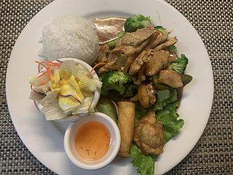 Product: Brocolli with your choice of protein in garlic and oyster sauce - Siam Queen Thai Bistro in Carlsbad, CA Thai Restaurants