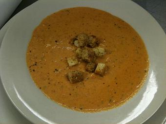 Product: Creamy Tomato Soup - Sir Edmond Halley's in Myers Park - Charlotte, NC Hamburger Restaurants