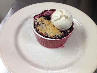 Product: Blackberry Cobbler - Sir Edmond Halley's in Myers Park - Charlotte, NC Hamburger Restaurants