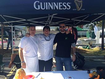 Product: Andy, Svend & Sean at the chili cook-off - Sir Edmond Halley's in Myers Park - Charlotte, NC Hamburger Restaurants