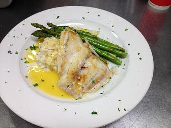 Product: Pan Seared Corvina - Sir Edmond Halley's in Myers Park - Charlotte, NC Hamburger Restaurants