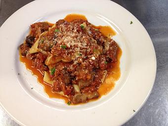 Product: Wild Mushroom Bolognaise - Sir Edmond Halley's in Myers Park - Charlotte, NC Hamburger Restaurants