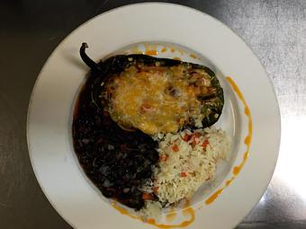 Product: Chile Relleno - Sir Edmond Halley's in Myers Park - Charlotte, NC Hamburger Restaurants