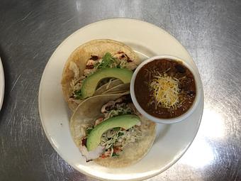 Product: Grilled Chicken Tacos - Sir Edmond Halley's in Myers Park - Charlotte, NC Hamburger Restaurants