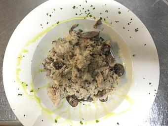 Product: Wild Mushroom Risotto - Sir Edmond Halley's in Myers Park - Charlotte, NC Hamburger Restaurants