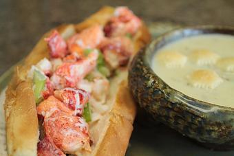 Product: New England Clam Chowder and Maine Lobster Roll - Sirens Cafe & Custom Catering in Kingman, AZ American Restaurants
