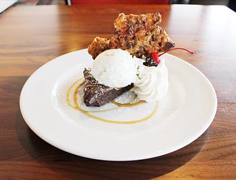 Product: House-made Chewy Fudge Brownie Sundae - SKY Waikiki in Honolulu, HI Bars & Grills