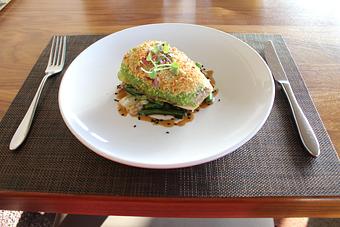 Product: Ginger Pesto-Crusted Monchong - SKY Waikiki in Honolulu, HI Bars & Grills