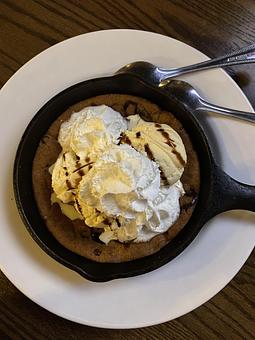 Product: Warm Chocolate Cookie Ice Cream Sundae - SKYBOKX 109 Sports Bar & Grill in Across from the Natick Mall - Natick, MA American Restaurants