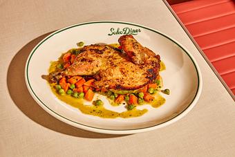 Product: Soho Diner Brick Chicken - Soho Diner in SoHo, NY - New York, NY Diner Restaurants