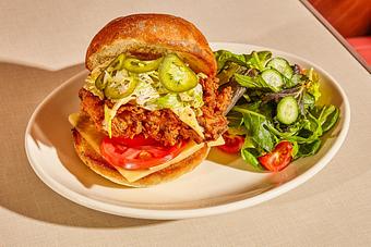 Product: Soho Diner Fried Chicken Sandwich - Soho Diner in SoHo, NY - New York, NY Diner Restaurants