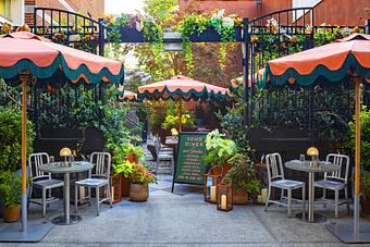 Product: Soho Diner Outdoor Garden Entrance - Soho Diner in SoHo, NY - New York, NY Diner Restaurants