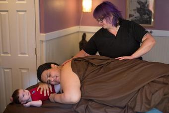 Product: Post partum massage in progress - South Philly Wellness in Philadelphia, PA Health Care Information & Services