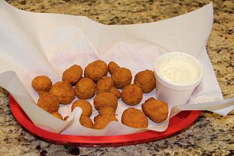 Product: the 15 pc. shown with a optional side of ranch - Squabs Gyros in Melrose Park, IL American Restaurants