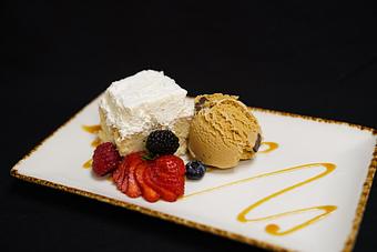 Product: Pastel de Tres Leches
Cajeta caramel sauce, and sea salt caramel gelato - Stables Ranch Grille - Restaurant-Reservations in Tubac, AZ American Restaurants
