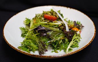 Product: AZ Field Greens
Jicama, heirloom tomatoes, pepitas and white balsamic vinaigrette - Stables Ranch Grille - Restaurant-Reservations in Tubac, AZ American Restaurants