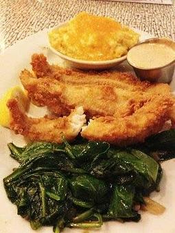 Product: Catfish Grits & Greens - Stanley's Kitchen & Tap in Chicago, IL Southern Style Restaurants