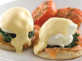 Product: Salmon Benedict Florentine - Starlight Diner in Hanover, PA American Restaurants