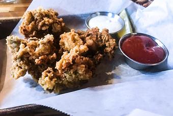 Product: Fried Oysters (Lightly seasoned and battered) - Station 16 in Sacramento, CA Bars & Grills