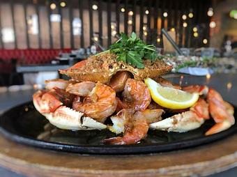 Product: Dungeness Crab and Prawns (serves 2) mp - Station 16 in Sacramento, CA Bars & Grills