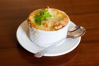 Product: French Onion Soup - Stone Hill Winery - Restaurant in Hermann, Mo. - Hermann, MO German Restaurants