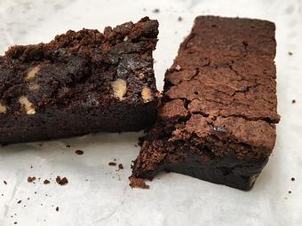 Product: Leslie's Brilliant Brownie-Gluten Free/Wheat Free Chocolate Delight - Sunrise Coffee in Port Townsend, WA Coffee, Espresso & Tea House Restaurants