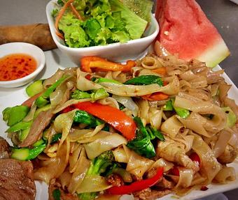 Product: Drunken Noodle with Beef - Supannee House of Thai in San Diego, CA Seafood Restaurants