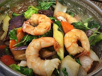 Product: Eggplant Delight with Shrimp - Supannee House of Thai in San Diego, CA Seafood Restaurants