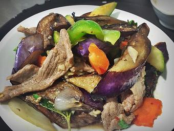 Product: Eggplant Delight with Pork - Supannee House of Thai in San Diego, CA Seafood Restaurants