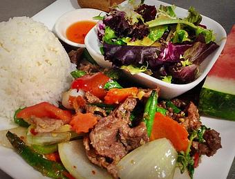 Product: Hot Basil with Beef - Supannee House of Thai in San Diego, CA Seafood Restaurants