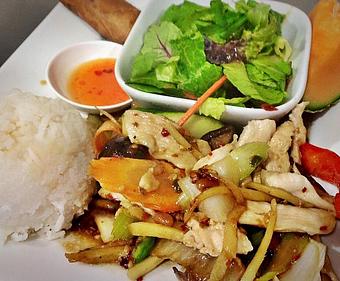 Product: Young Ginger with Chicken - Supannee House of Thai in San Diego, CA Seafood Restaurants