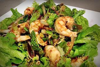 Product: Naked Shrimp Salad - Supannee House of Thai in San Diego, CA Seafood Restaurants