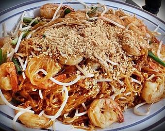 Product: Pad Thai Noodle with Shrimp - Supannee House of Thai in San Diego, CA Seafood Restaurants